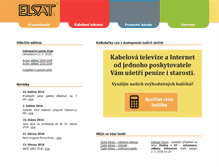Tablet Screenshot of elsat.cz
